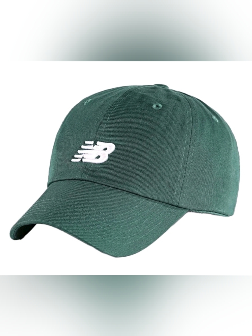 New Balance Hat Cap Strapback Green With White Logo Adjustable